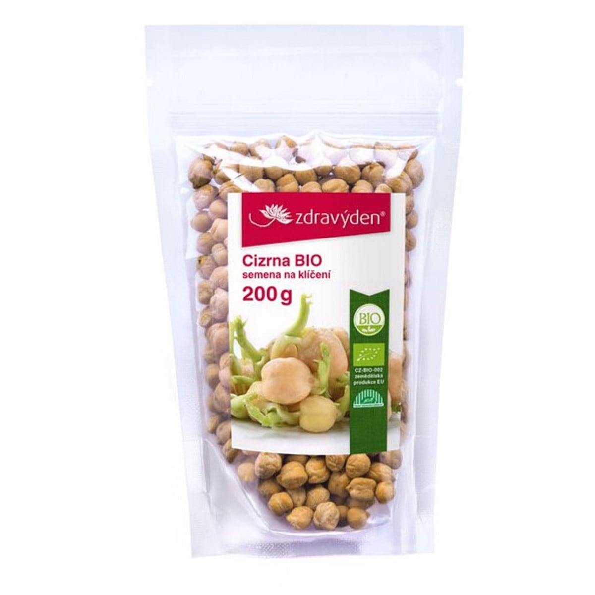 BIO Cizrna - Zdravý den - bio osivo na klíčky - 200 g