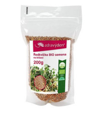 BIO Ředkvička - Zdravý den - bio osivo na klíčky - 200 g