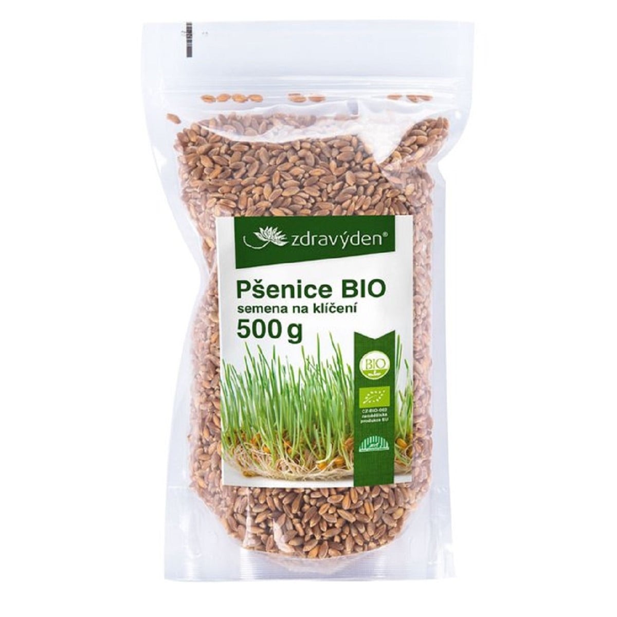 BIO Pšenice - Zdravý den - bio osivo na klíčky - 500 g
