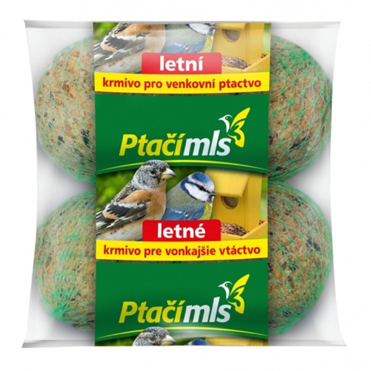 Letní krmivo pro venkovní ptactvo - Ptačí mls - potrava pro ptactvo - 4 ks