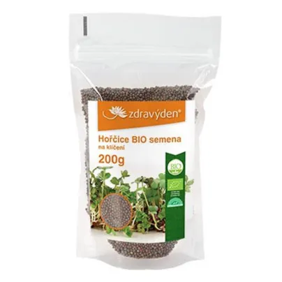 BIO Hořčice - Zdravý den - bio osivo na klíčky - 200 g
