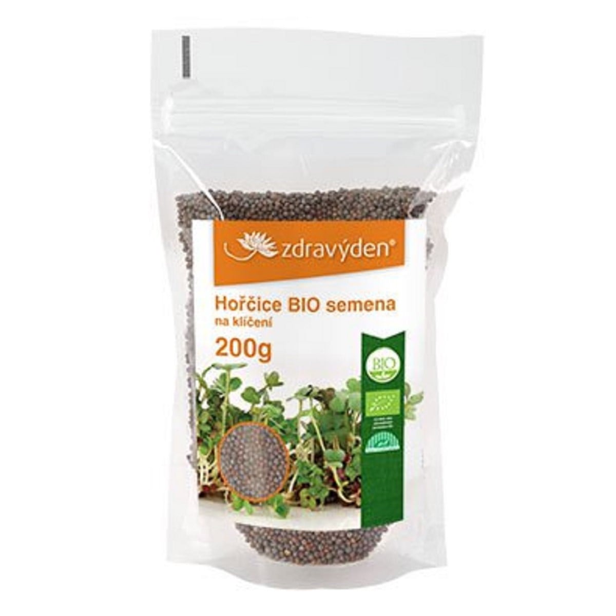 BIO Hořčice - Zdravý den - bio osivo na klíčky - 200 g