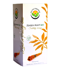 BIO Ženšen pravý červený 6letý - Panax ginseng - čajové sáčky - bio čaj - 20 x 1 g