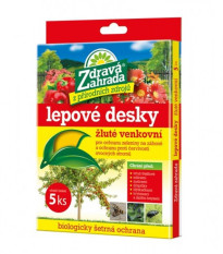 Lepové desky venkovní žluté - Zdravá zahrada - ochrana proti škůdcům - 5 ks