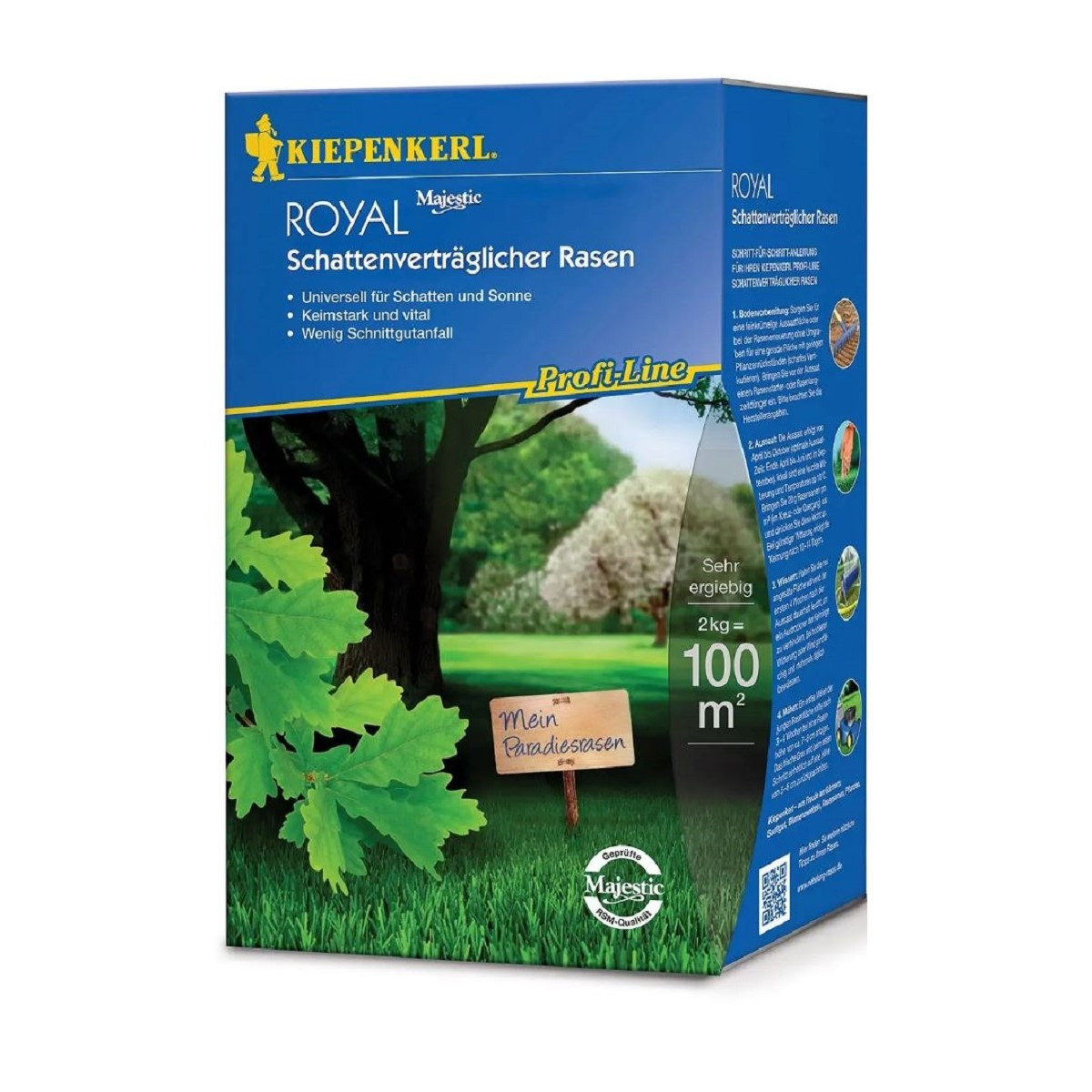 Trávník ROYAL do stinných míst - osivo Kiepenkerl - směs - 2 kg