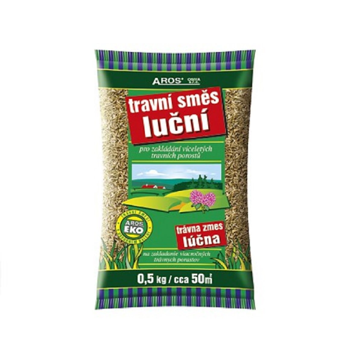 Travní směs luční - osivo Aros - směs pro zakládání víceletých porostů - 500 g