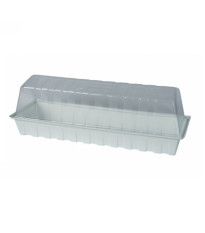Miniskleník parapetní - bílý - 44 x 15 x 10 cm - pěstební pomůcky - 1 ks