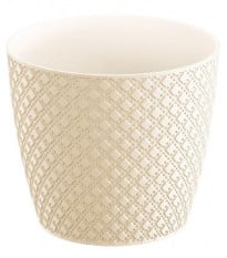 Obal na květináč Orient - krémový - 13 x 11 cm - pěstební pomůcky - 1 ks