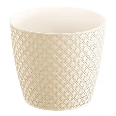 Obal na květináč Orient - krémový - 13 x 11 cm - pěstební pomůcky - 1 ks