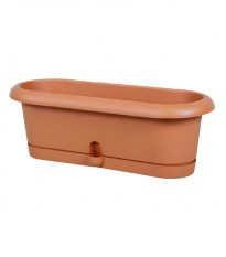Truhlík samozavlažovací Lotos - terakota - 30 x 10 x 12 cm - pěstební pomůcky - 1 ks