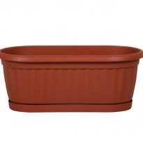 Truhlík samozavlažovací - terakota - 32 x 12 x 9 cm - pěstební pomůcky - 1 ks