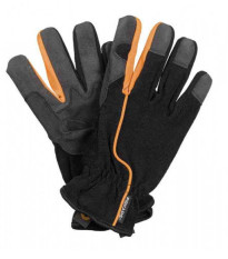 Rukavice pracovní Fiskars - černé - pěstební pomůcky - 1 pár