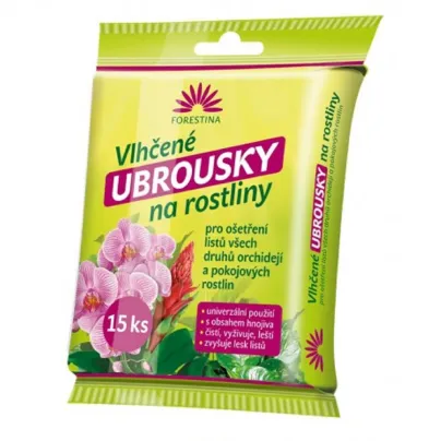 Vlhčené ubrousky na rostliny - Forestina - pěstební pomůcky - 1 ks
