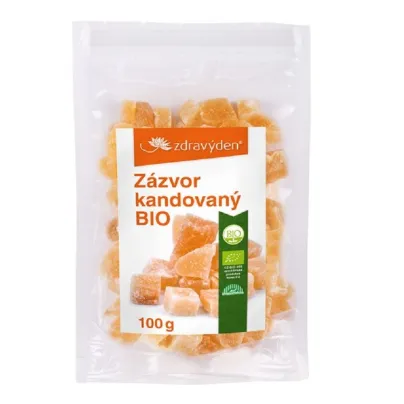 BIO zázvor kandovaný - bio kvalita - 100 g