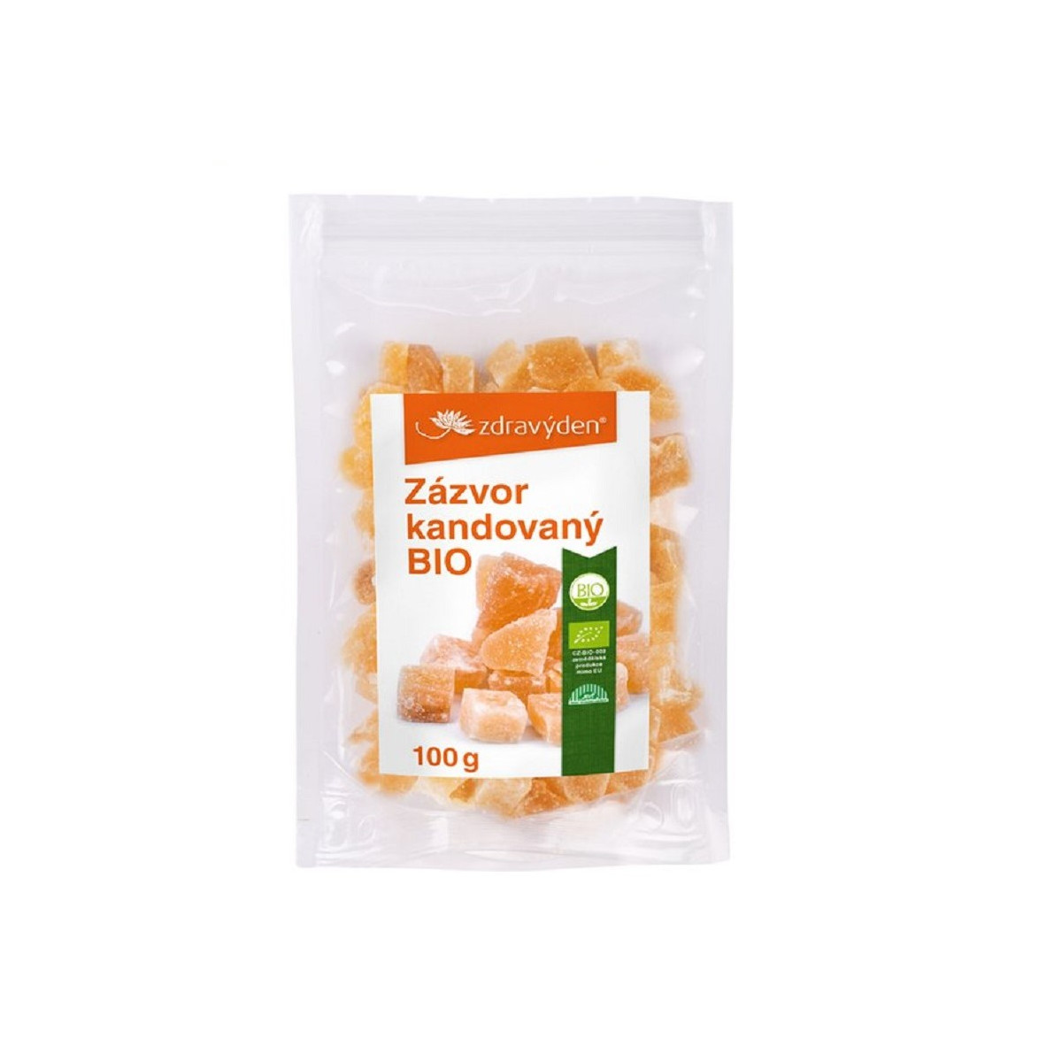 BIO zázvor kandovaný - bio kvalita - 100 g