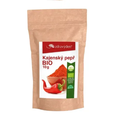 BIO Kajenský pepř - bio prášek - 10 g