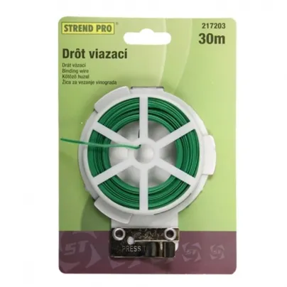 Drátek vázací - zelený - pěstební pomůcky - 1 ks