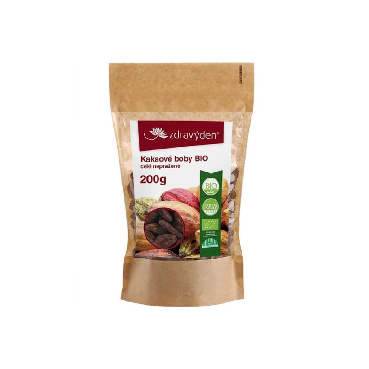 BIO Kakaové boby - Criollo - bio plod celý - 200 g