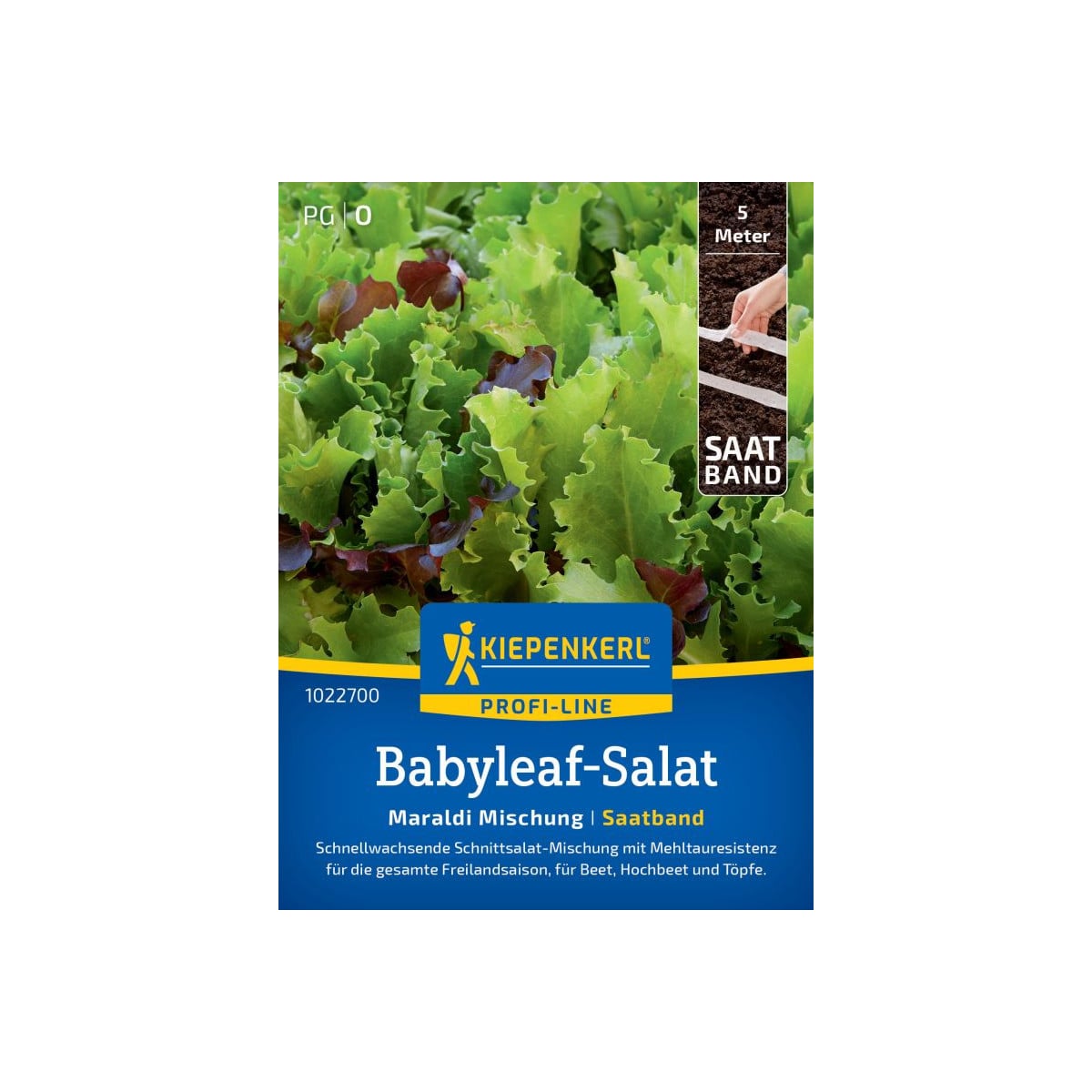 Salát Babyleaf Maraldi mix - výsevný pásek - 5 m
