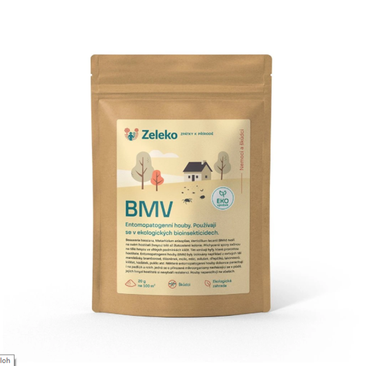 BMV - přirozené entomopatogenní houby - ochrana proti škůdcům - Zeleko - 100 g