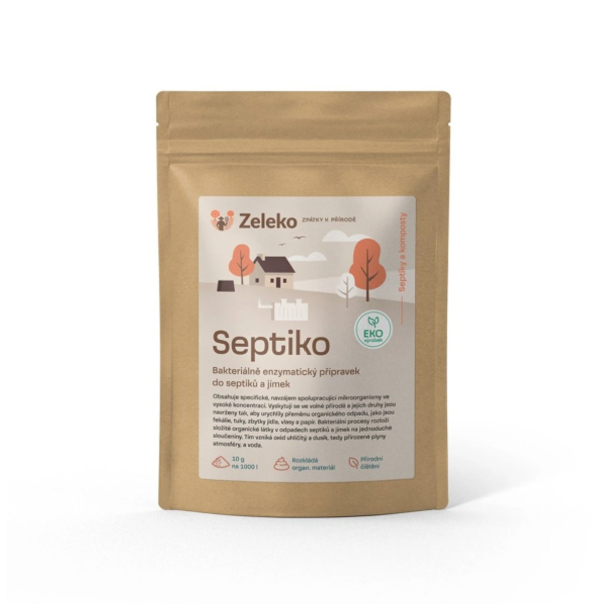 Septiko - bakterie do septiků a jímek - Zeleko - 300 g