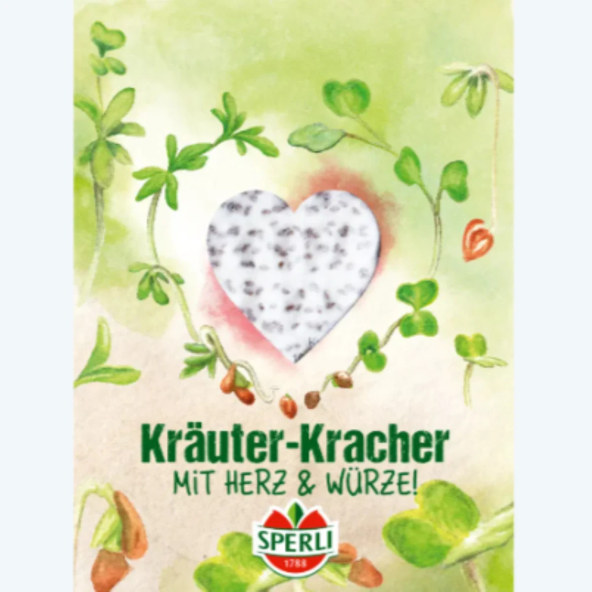 Srdíčková sada microgreens v bio kvalitě - Sperli - bio osivo na klíčky - 1 ks