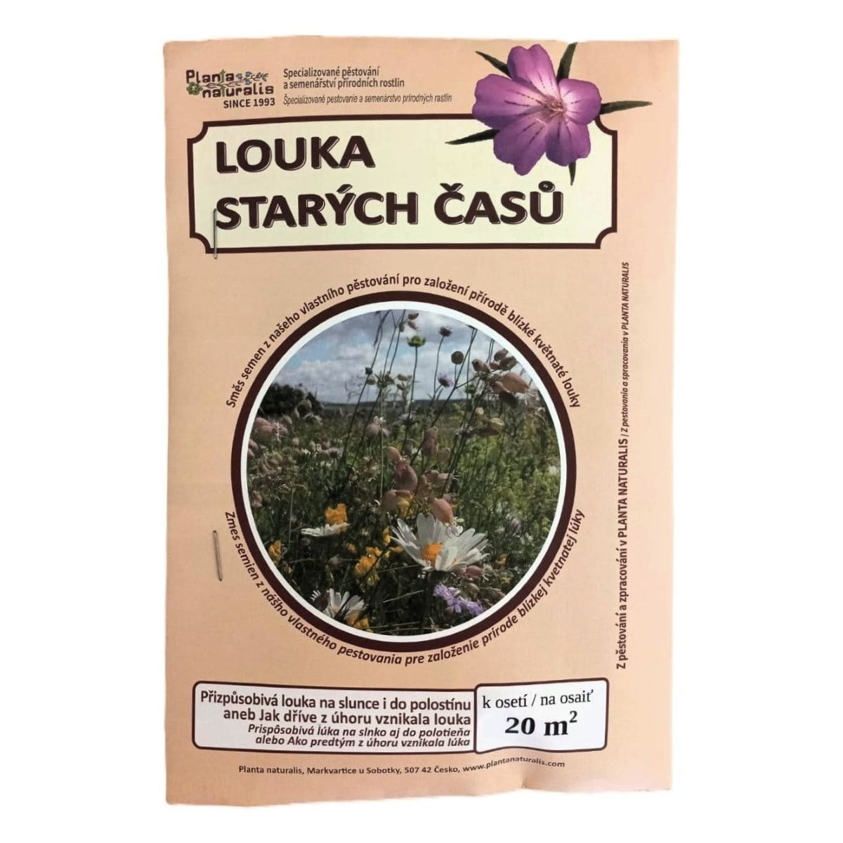 Louka starých časů - osivo Planta Naturalis - směs lučních květin - 40 g