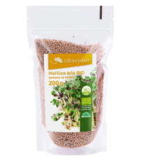 BIO Hořčice bílá - Sinapis alba - bio osivo na klíčky - 200 g