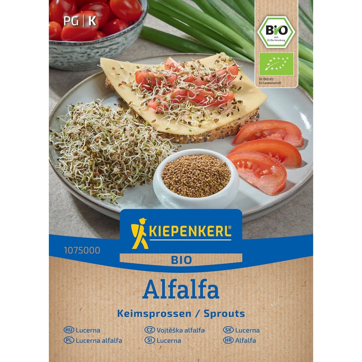 BIO Alfalfa – Vojtěška – Kiepenkerl – bio osivo na klíčky - 40 g