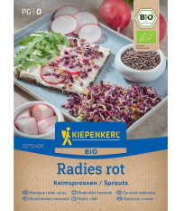 BIO Červená ředkvička - Kiepenkerl - bio osivo na klíčky - 30 g