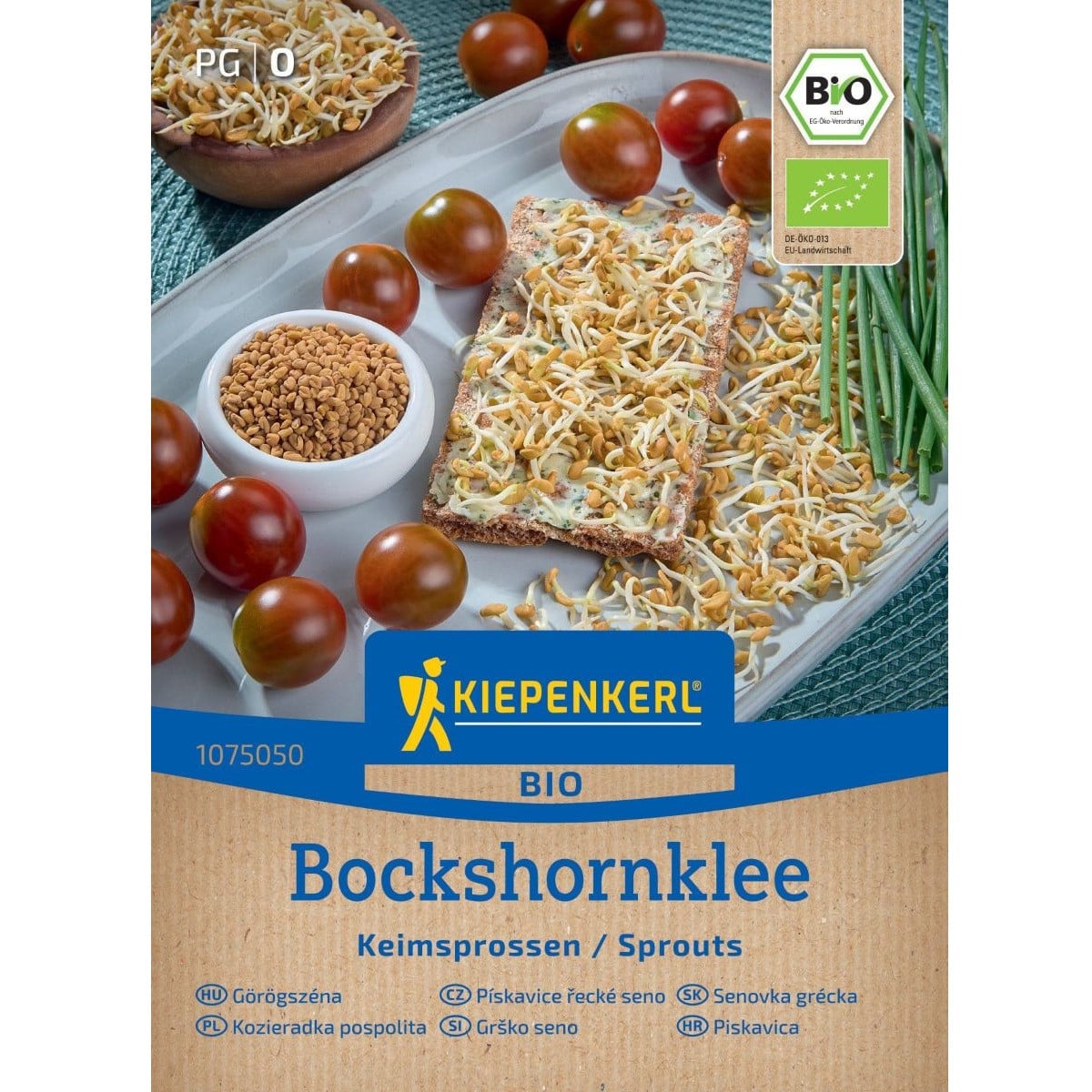 BIO Pískavice řecké seno - Kiepenkerl - bio osivo na klíčky - 50 g