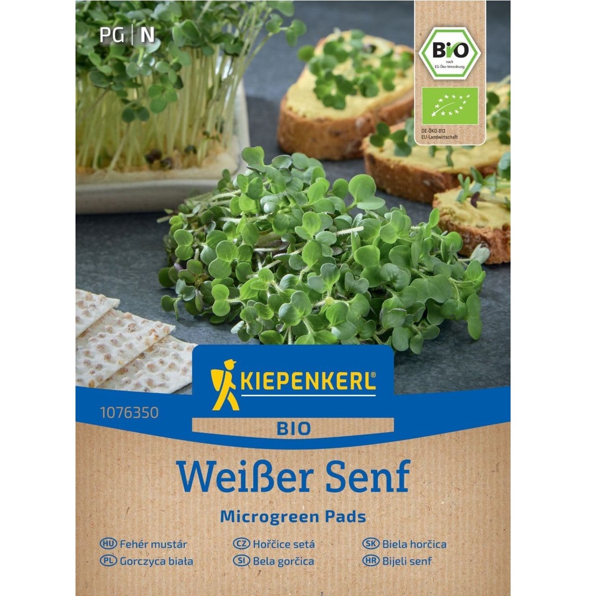BIO Hořčice Microgreen - mikrozelenina - náhradní pláty - 3 ks
