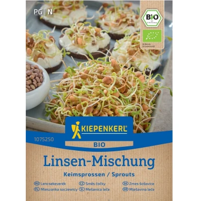BIO Čočka směs - Kiepenkerl - bio osivo na klíčky - 40 g