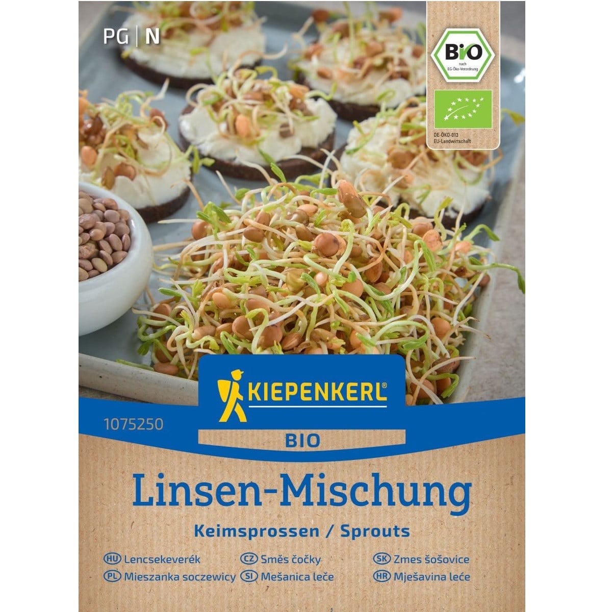 BIO Čočka směs - Kiepenkerl - bio osivo na klíčky - 40 g