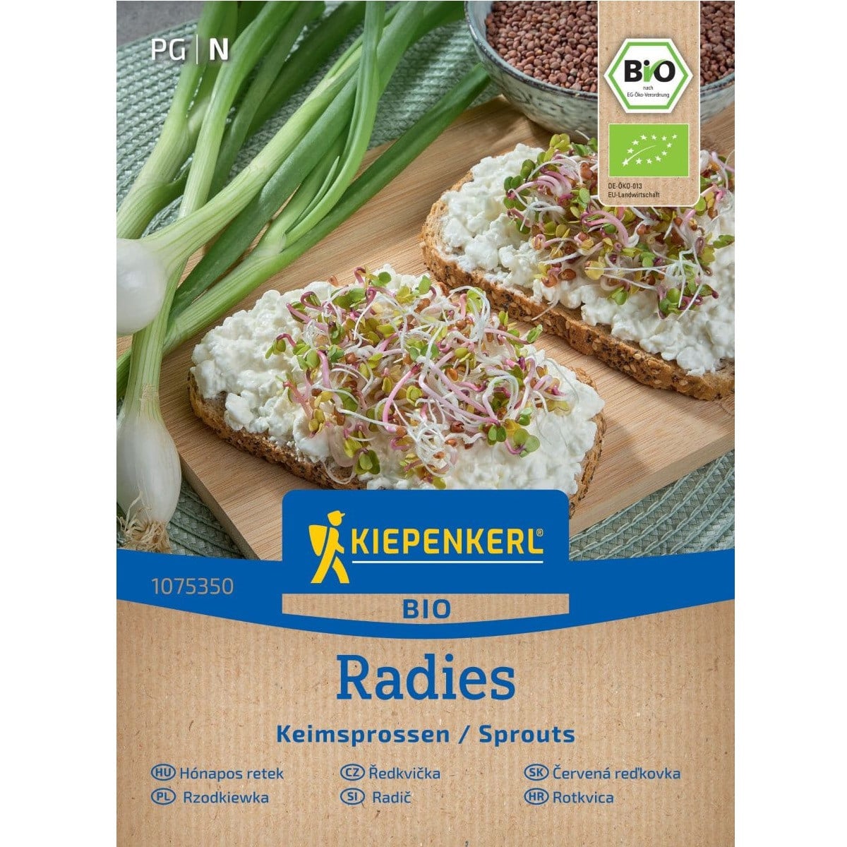 BIO Ředkvička - Kiepenkerl - bio osivo na klíčky - 60 g