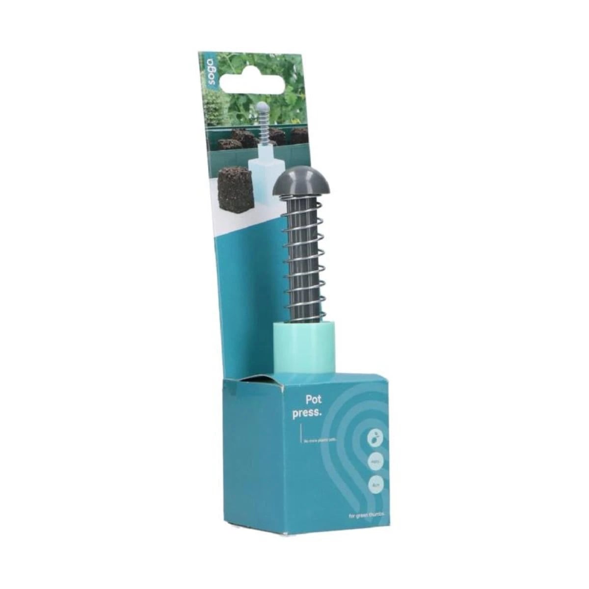 Ruční lis na výrobu rašelinových květináčů - 4 cm - SOGO - pěstební pomůcky - 1 ks