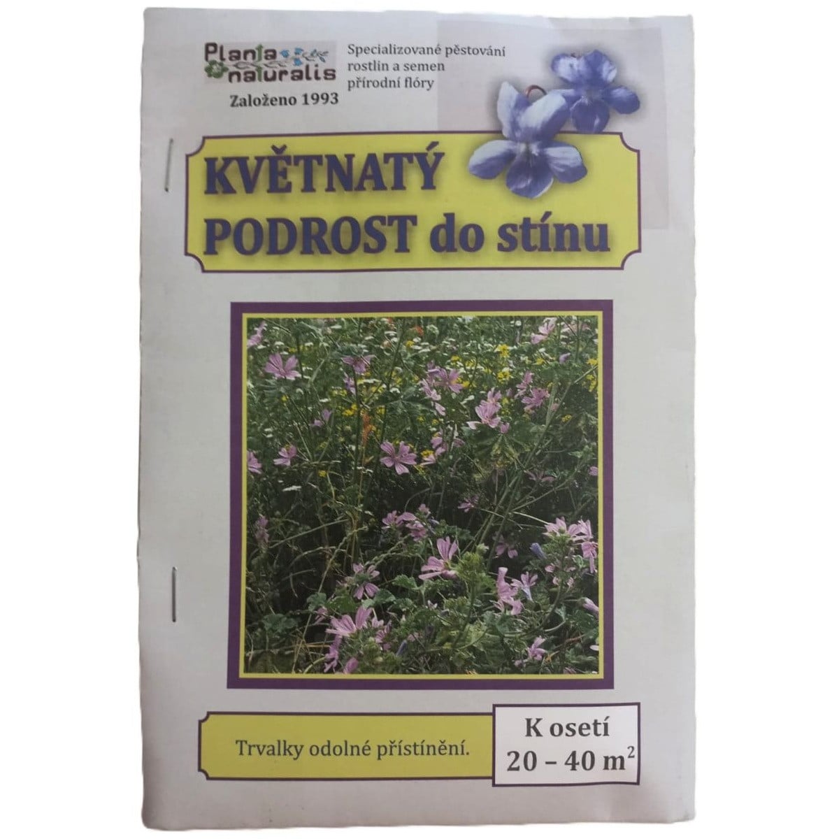 Květnatý podrost do stínu - osivo Planta Naturalis - směs lučních květin a trav - 40 g