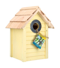Ptačí budka žlutá Beach Hut Bonaire - domek pro ptactvo - 1 ks