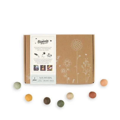 Semínkové bomby - dárková sada - Blossombs - 7 kuliček - 1 balení