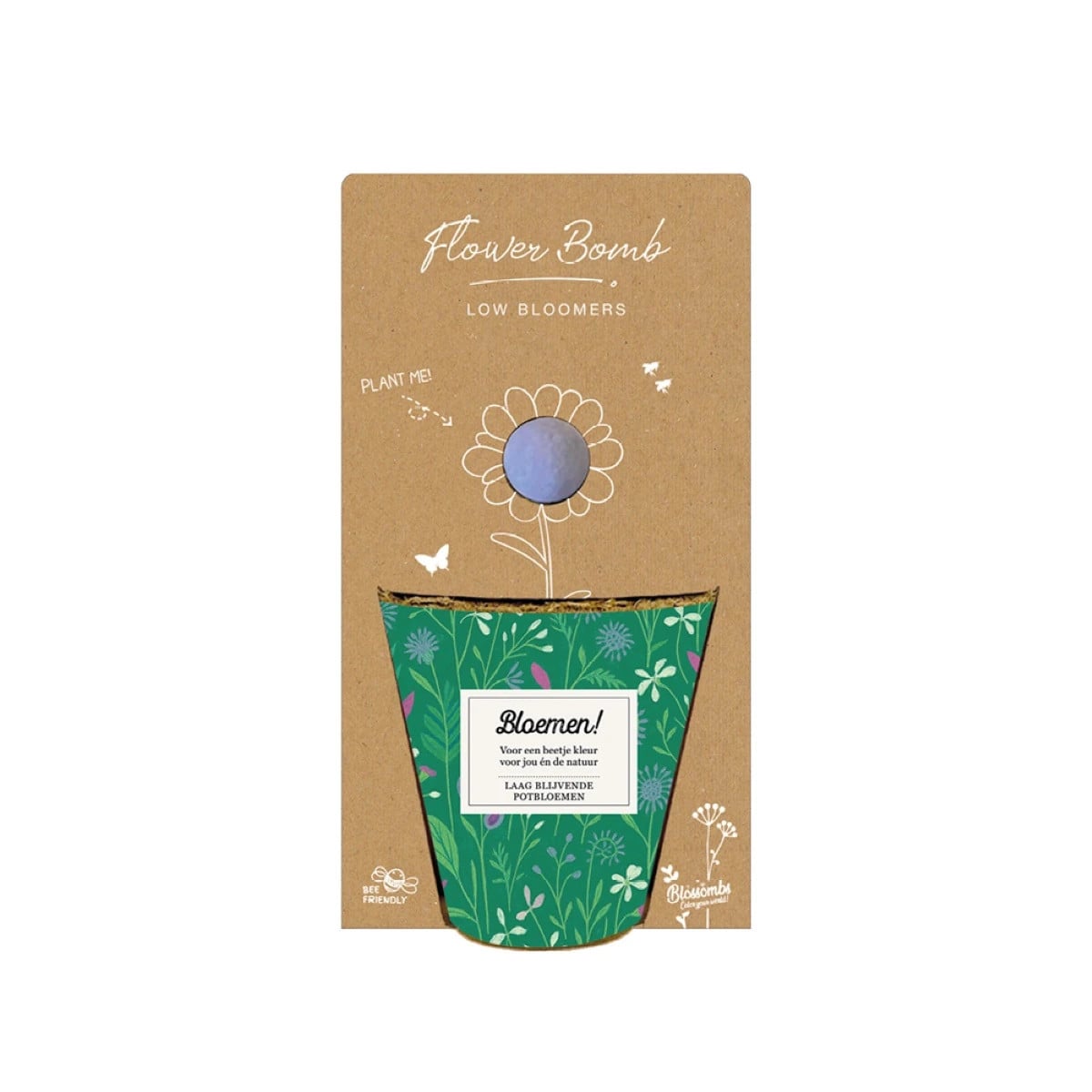 Pěstební set - Grow kit - nízko rostoucí květinová směs - Blossombs - 1 ks