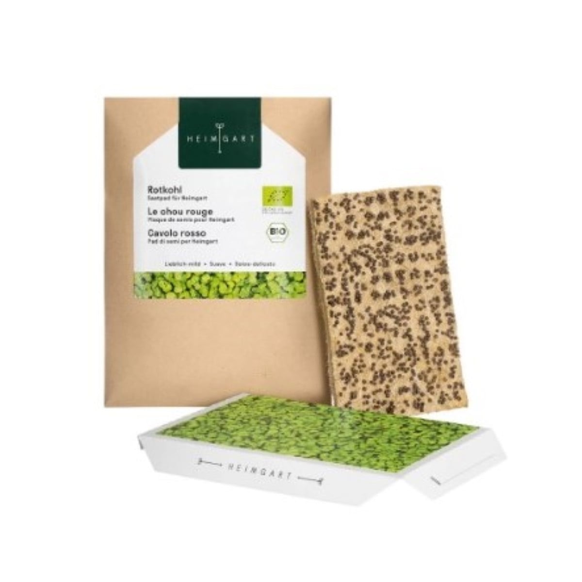 BIO Červené zelí - mikrozelenina - microgreens - Heimgart - náhradní pláty - 1 ks