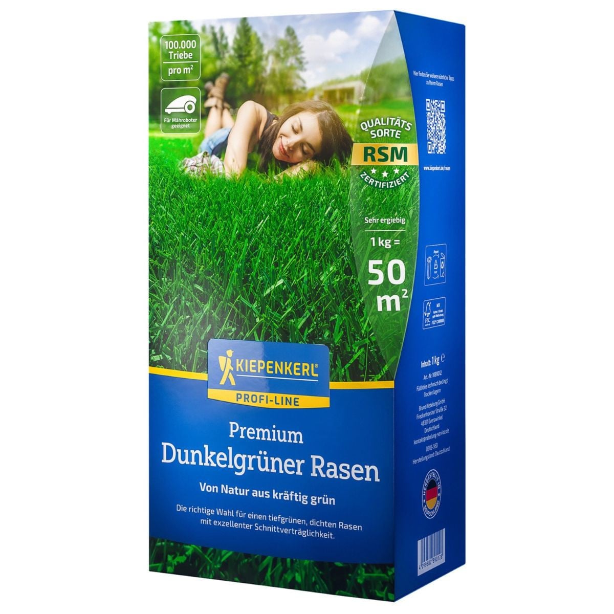 Trávník tmavozelený Premium - osivo Kiepenkerl - směs - 1 kg