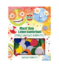 Semínkové květinové konfetti - kulaté - Sperli - 1 ks