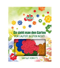 Semínkové květinové konfetti - ve tvaru květu - Sperli - 1 ks