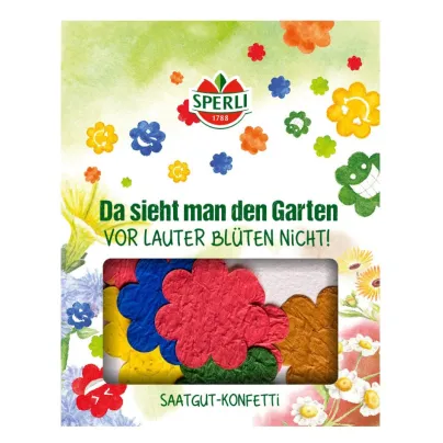 Semínkové květinové konfetti - ve tvaru květu - Sperli - 1 ks