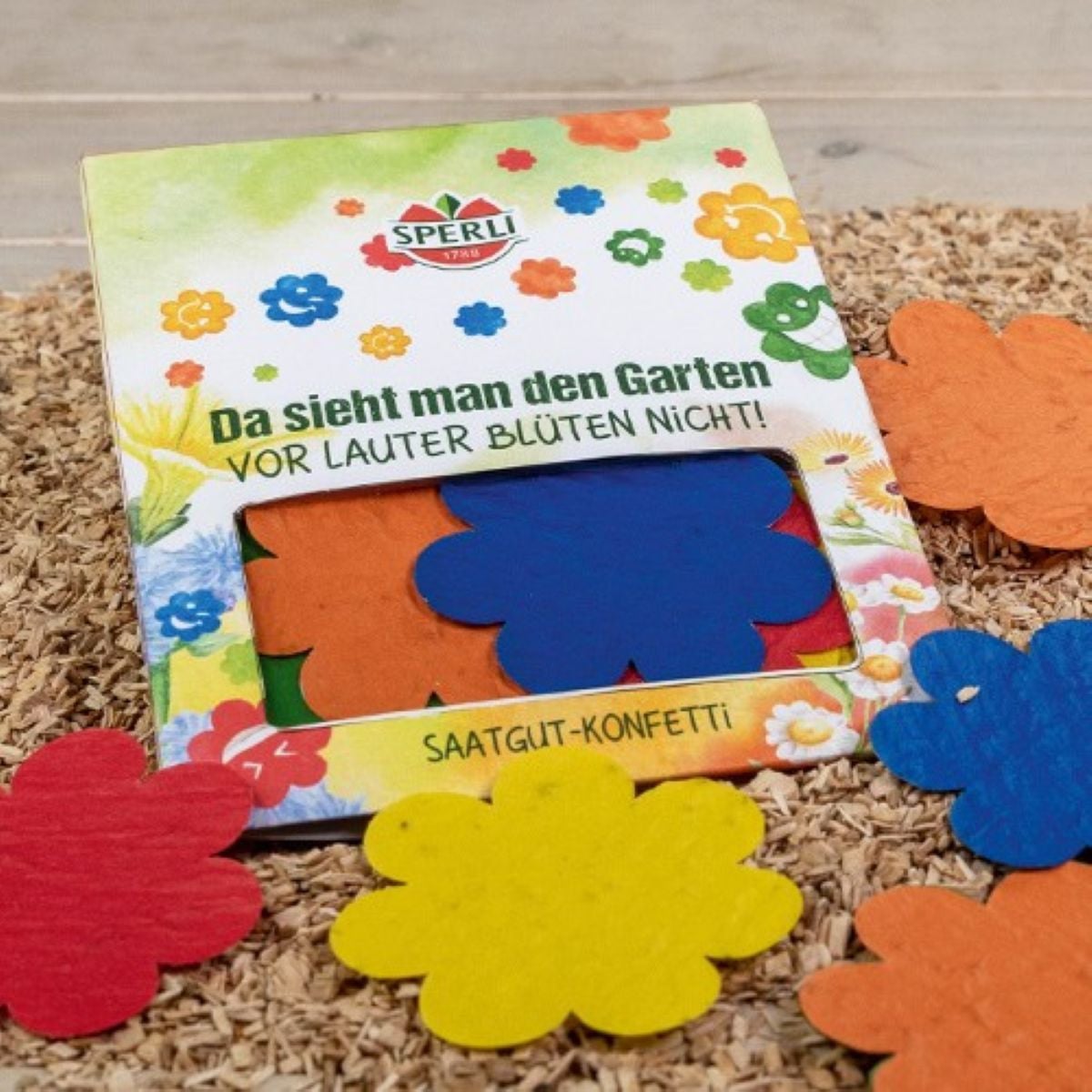 Semínkové květinové konfetti - ve tvaru květu - Sperli - 1 ks
