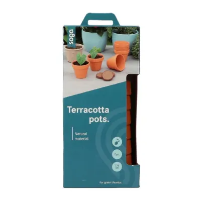 Terakotový květináč SOGO - Pieterpik - 7 x 8 cm - pěstební pomůcky - 7 ks