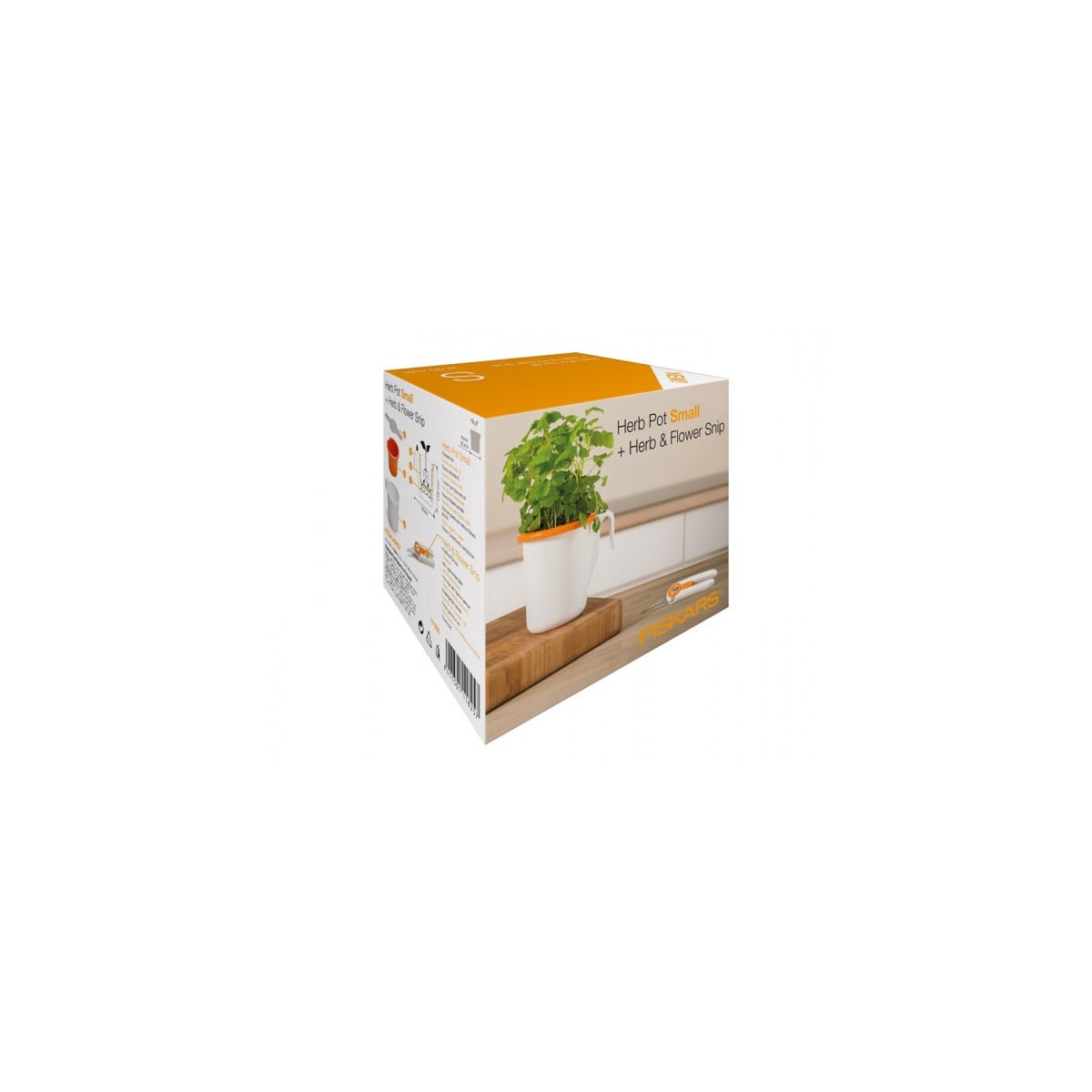 Set na bylinky - květník + nůžky - 1 ks