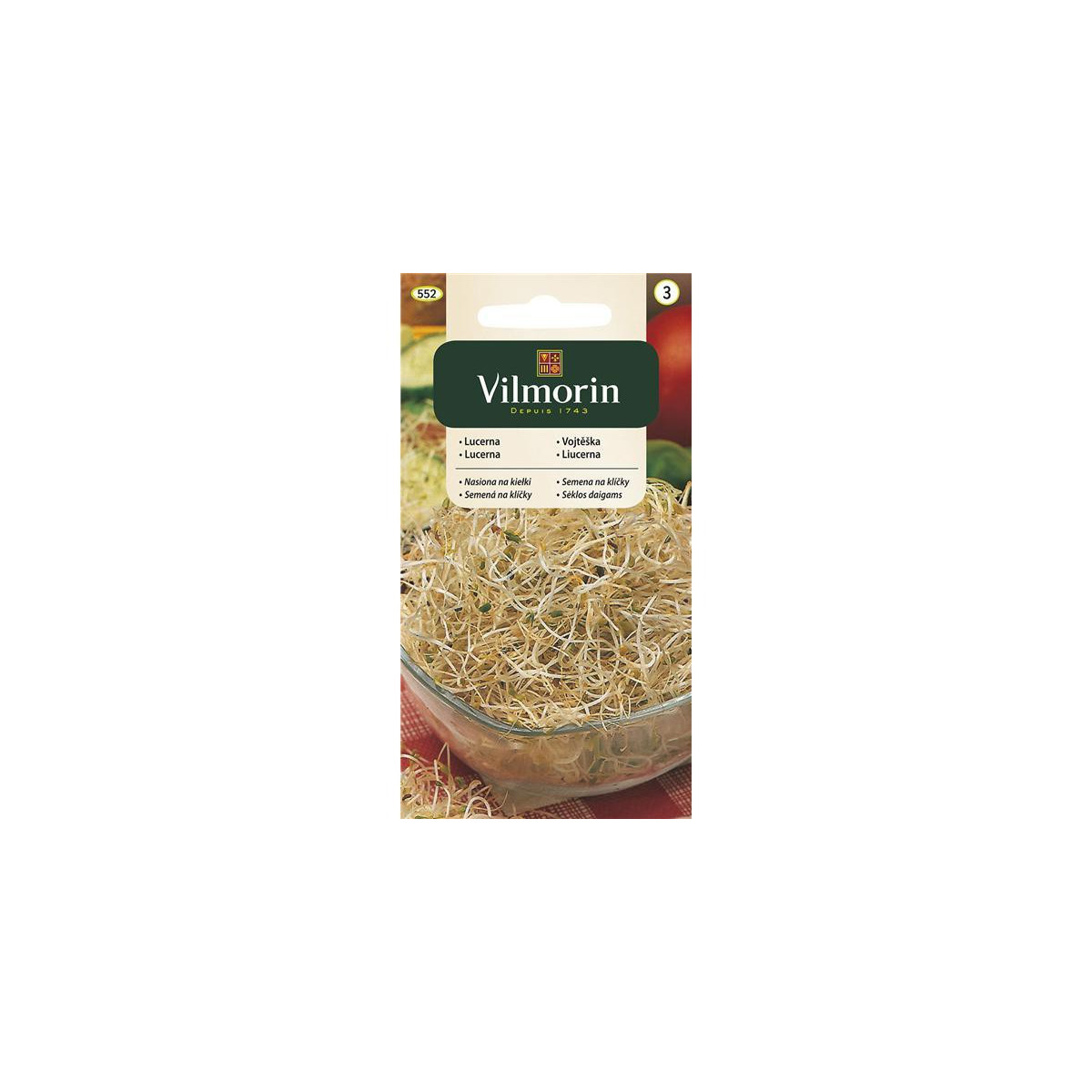 Semena na klíčky - Vojtěška - 20 g