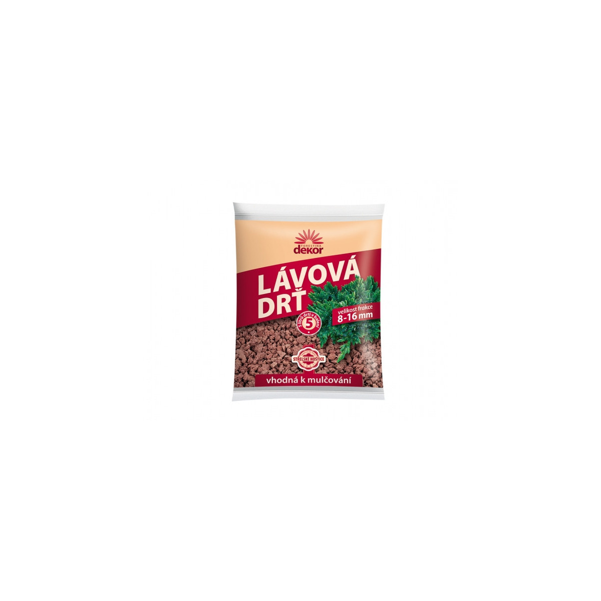 Lávová drť - dekorační - Forestina - 5 l